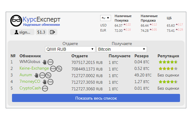 КурсЕксперт - рейтинг надежных обменников chrome谷歌浏览器插件_扩展第1张截图