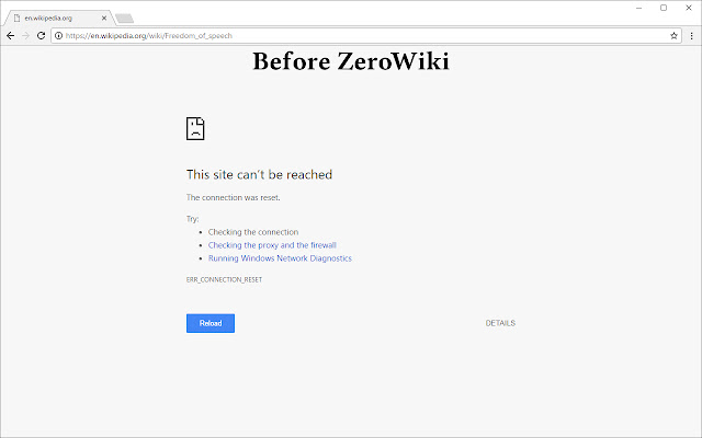 ZeroWiki chrome谷歌浏览器插件_扩展第1张截图