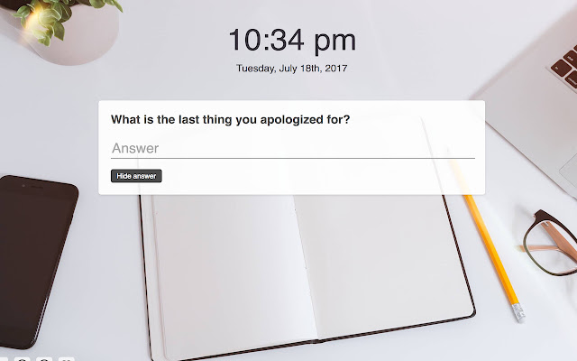 Time Capsule: A question a day chrome谷歌浏览器插件_扩展第1张截图