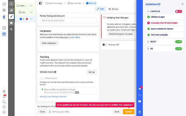 Grasp | Media buying done right chrome谷歌浏览器插件_扩展第1张截图