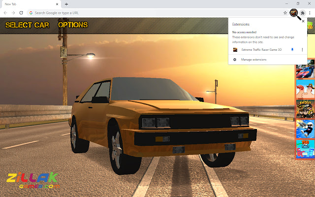Extreme Traffic Racer Game 3D chrome谷歌浏览器插件_扩展第1张截图