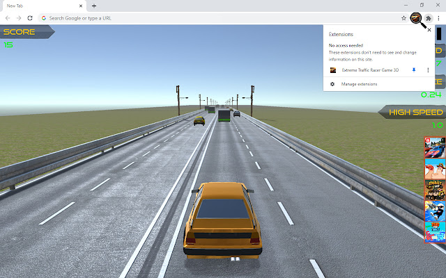 Extreme Traffic Racer Game 3D chrome谷歌浏览器插件_扩展第3张截图