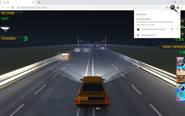Extreme Traffic Racer Game 3D chrome谷歌浏览器插件_扩展第4张截图