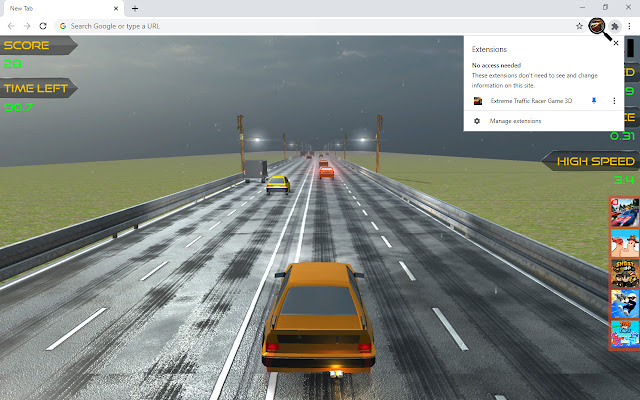 Extreme Traffic Racer Game 3D chrome谷歌浏览器插件_扩展第5张截图