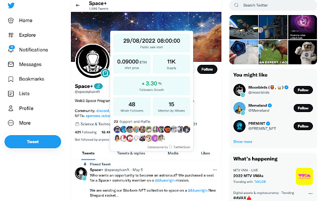 TwitterScan - Find NFT Gems & Trending Tokens chrome谷歌浏览器插件_扩展第4张截图