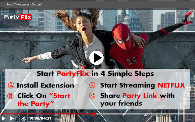 Netflix Party Pro is now PartyFlix chrome谷歌浏览器插件_扩展第2张截图