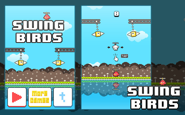 Swing Copters Game chrome谷歌浏览器插件_扩展第2张截图