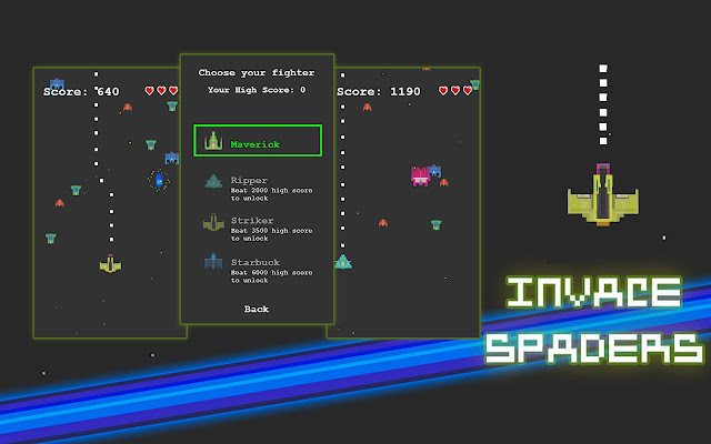 Invace Spaders Game chrome谷歌浏览器插件_扩展第2张截图