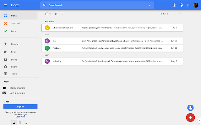 Inbox Reborn theme for Gmail™ chrome谷歌浏览器插件_扩展第1张截图