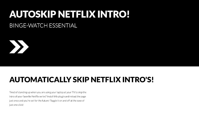 Autoskip Netflix Intro chrome谷歌浏览器插件_扩展第1张截图