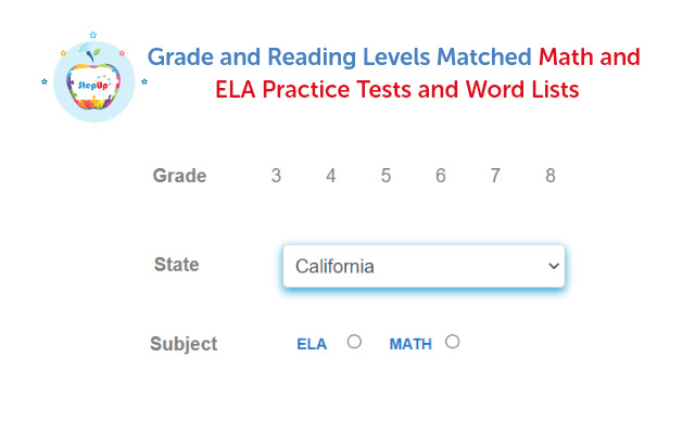 StepUp Daily Math and English Practice chrome谷歌浏览器插件_扩展第2张截图