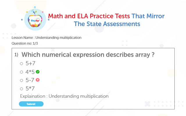 StepUp Daily Math and English Practice chrome谷歌浏览器插件_扩展第3张截图