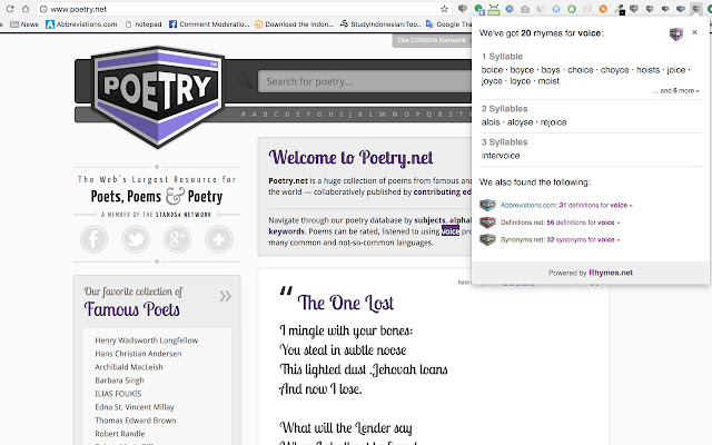 Rhymes.net chrome谷歌浏览器插件_扩展第2张截图