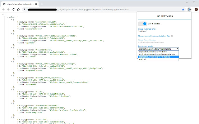 SP REST JSON chrome谷歌浏览器插件_扩展第1张截图