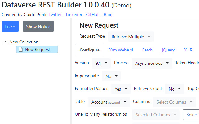 Dataverse REST Builder chrome谷歌浏览器插件_扩展第1张截图