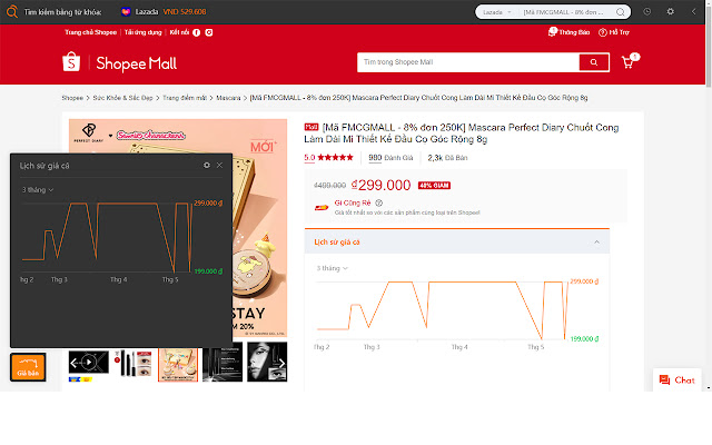 Lịch sử giá Shopee - ShopeeCheck.com chrome谷歌浏览器插件_扩展第2张截图