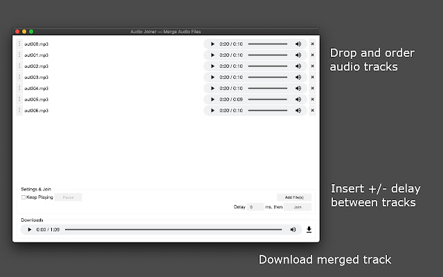 Audio Joiner — Merge DASH Audio Files chrome谷歌浏览器插件_扩展第1张截图