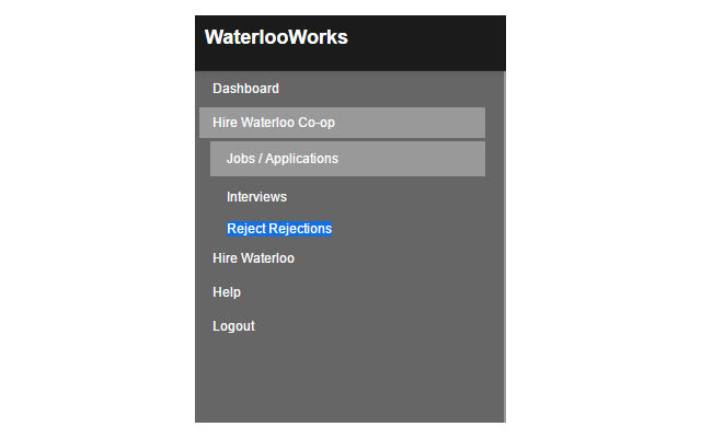 Waterloo Works: Reject Rejections chrome谷歌浏览器插件_扩展第2张截图