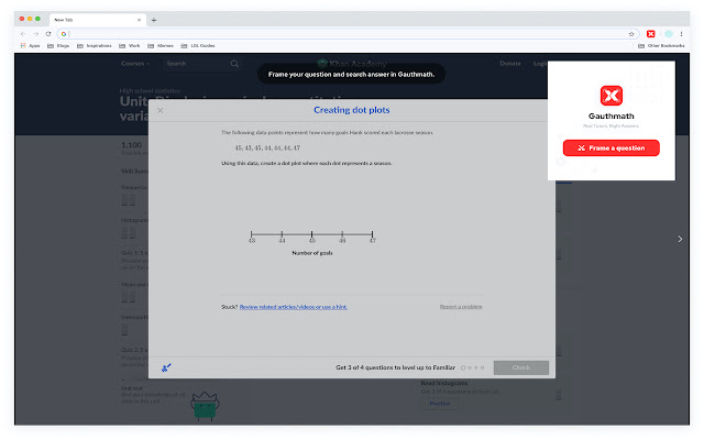 Gauthmath screenshot - homework helper chrome谷歌浏览器插件_扩展第1张截图
