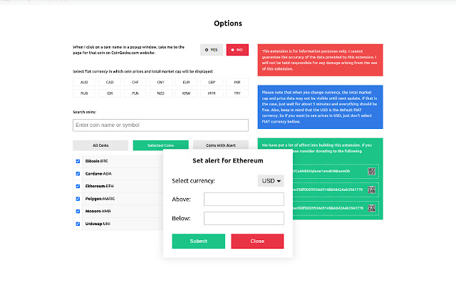 Cryptocurrency Price Tracker chrome谷歌浏览器插件_扩展第4张截图