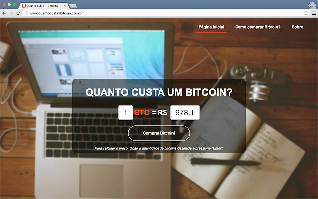 Quanto Custa 1 Bitcoin Hoje? chrome谷歌浏览器插件_扩展第2张截图