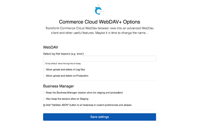 Commerce Cloud WebDAV+ chrome谷歌浏览器插件_扩展第2张截图