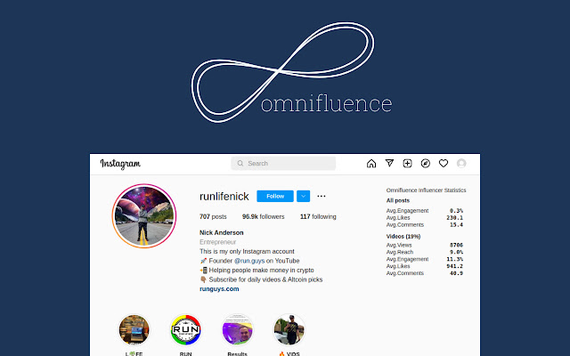 Influencer Insight | Omnifluence.io chrome谷歌浏览器插件_扩展第1张截图