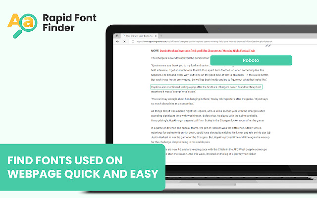 Rapid Font Finder chrome谷歌浏览器插件_扩展第1张截图