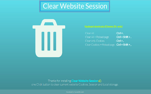 Clear Website Session chrome谷歌浏览器插件_扩展第1张截图