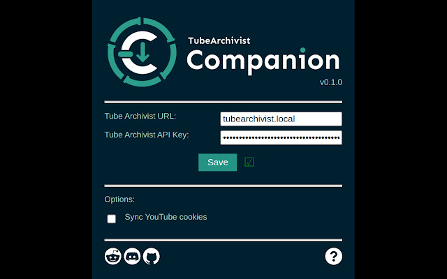 TubeArchivist Companion chrome谷歌浏览器插件_扩展第1张截图
