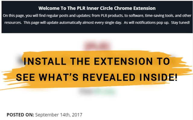 PLR Inner Circle chrome谷歌浏览器插件_扩展第1张截图