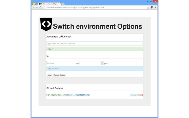 Switch environment chrome谷歌浏览器插件_扩展第1张截图