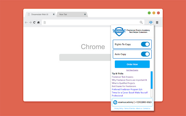Freelancer Exams Academy - Test Helper chrome谷歌浏览器插件_扩展第1张截图