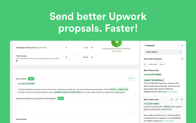 Propos.li Send Better Upwork Proposals Faster chrome谷歌浏览器插件_扩展第1张截图