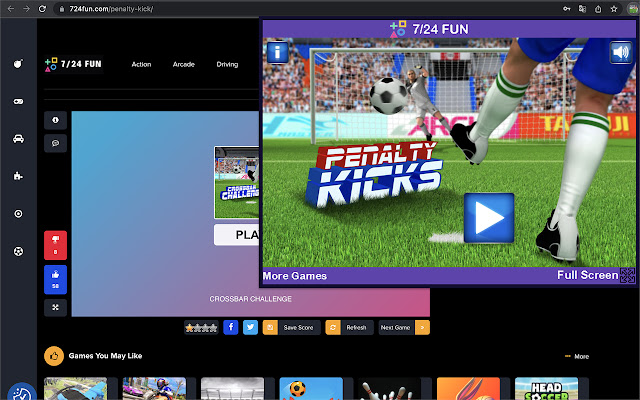 Penalty Kick - Soccer Game chrome谷歌浏览器插件_扩展第5张截图