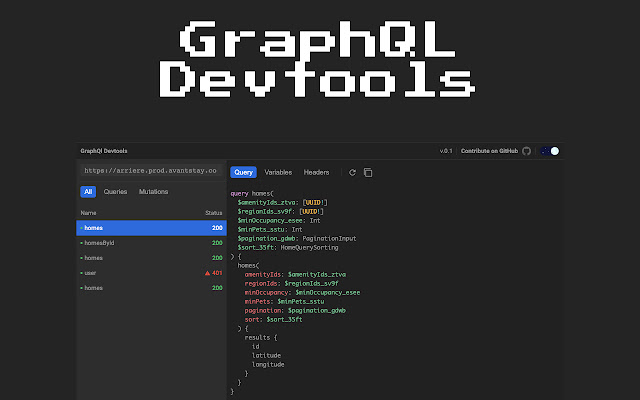 Graphql-devtools chrome谷歌浏览器插件_扩展第1张截图