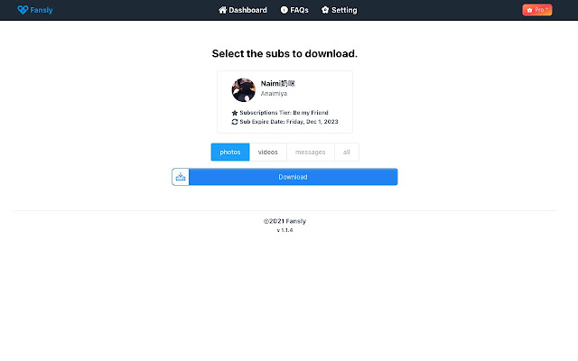 Fansly™ Downloader chrome谷歌浏览器插件_扩展第1张截图