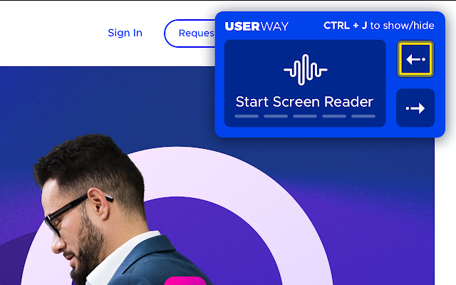 Screen Reader by UserWay chrome谷歌浏览器插件_扩展第1张截图