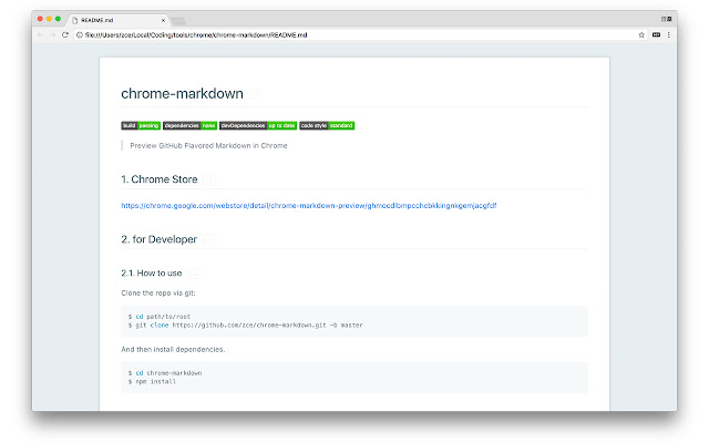 Chrome Markdown Preview chrome谷歌浏览器插件_扩展第1张截图