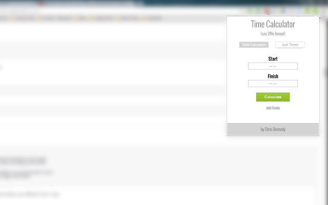 Time Calculator chrome谷歌浏览器插件_扩展第1张截图