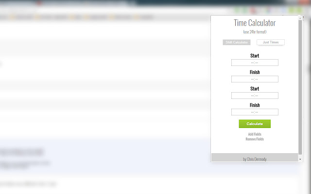 Time Calculator chrome谷歌浏览器插件_扩展第2张截图