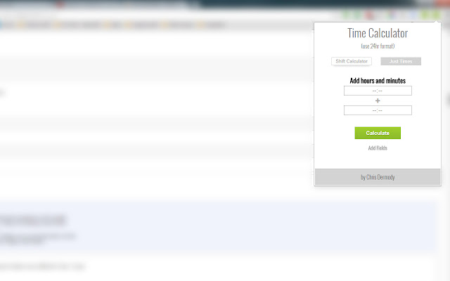 Time Calculator chrome谷歌浏览器插件_扩展第3张截图