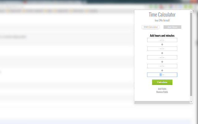 Time Calculator chrome谷歌浏览器插件_扩展第4张截图