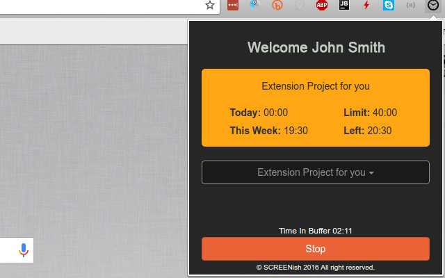 SCREENish Time Tracker chrome谷歌浏览器插件_扩展第4张截图
