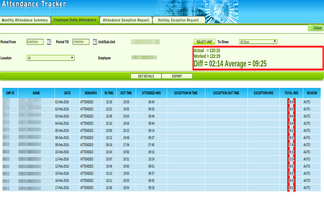 Attendance Tracker Plugin chrome谷歌浏览器插件_扩展第1张截图