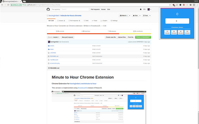 Minute to Hour chrome谷歌浏览器插件_扩展第1张截图