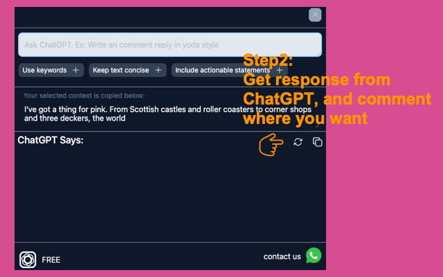 OpenAI ChatGPT For Ins : ChatGPT 中文 chrome谷歌浏览器插件_扩展第3张截图