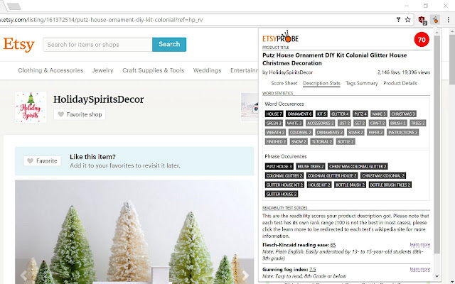 EtsyProbe: Perfect your Etsy SEO chrome谷歌浏览器插件_扩展第2张截图