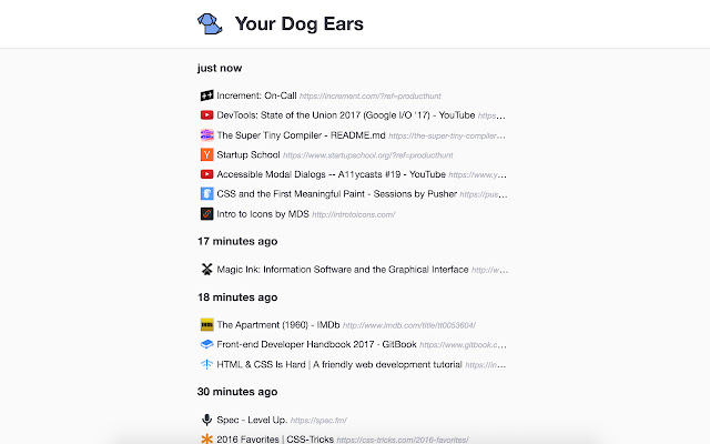 Dog Ear chrome谷歌浏览器插件_扩展第1张截图