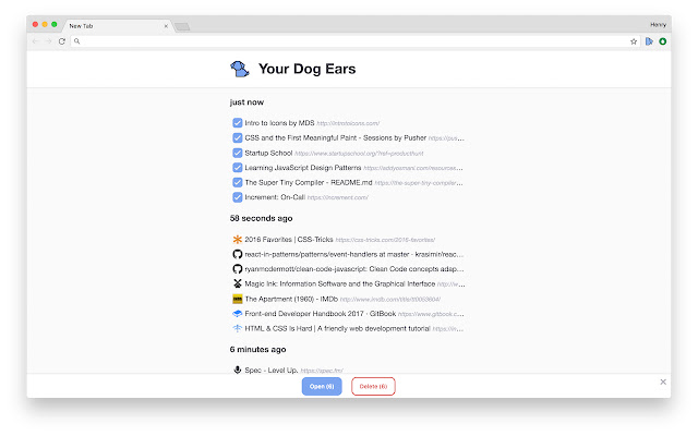 Dog Ear chrome谷歌浏览器插件_扩展第2张截图